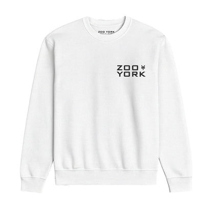 ZOO YORK INSTITUTE CREW SWEAT LITE WHITE
