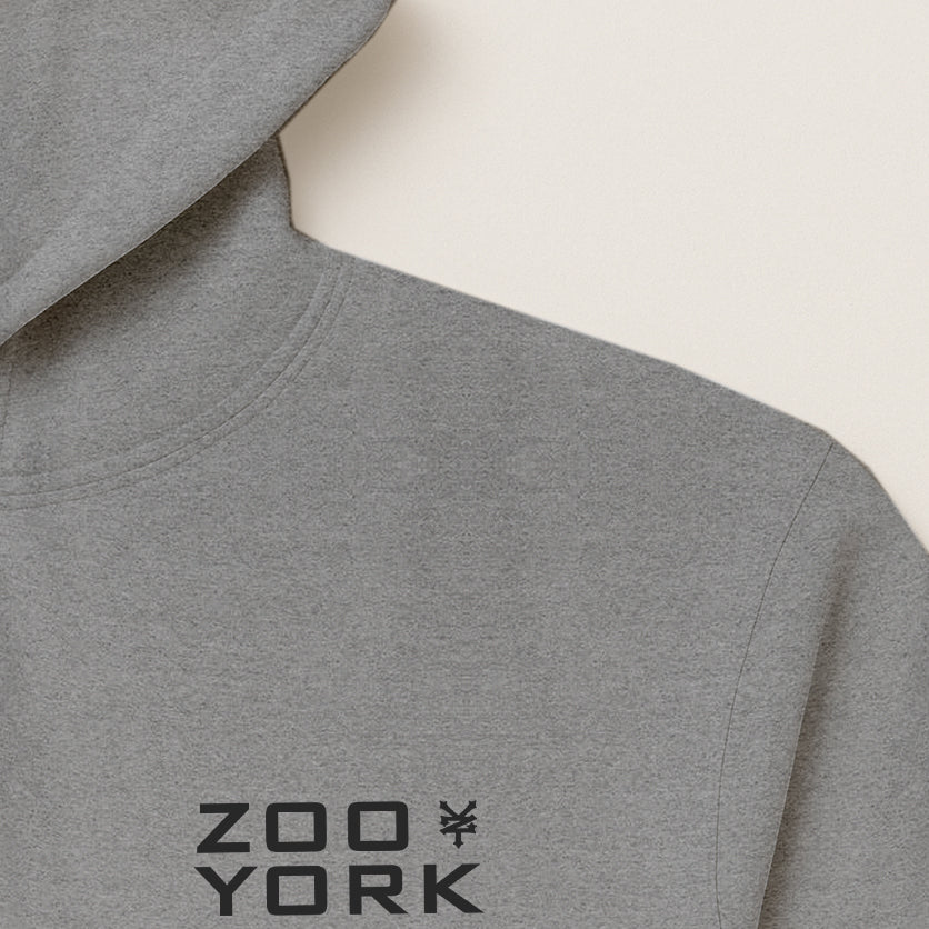 ZOO YORK INSTITUTE HOODIE HEATHER GREY