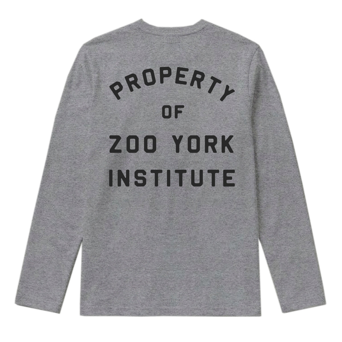 Zoo York Property Long Sleeve T-Shirt Heather Grey - back