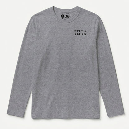 Zoo York Property Long Sleeve T-Shirt Heather Grey - front