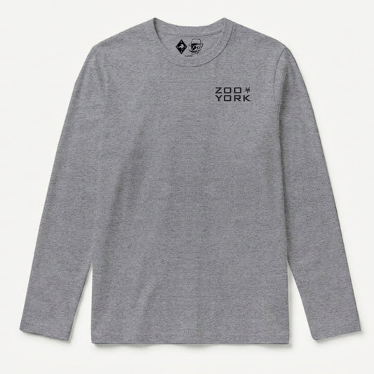 Zoo York Property Long Sleeve T-Shirt Heather Grey - front