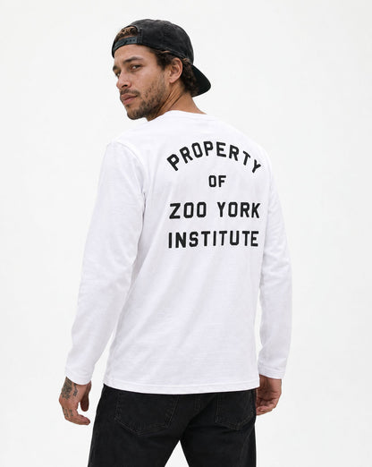 Zoo York Property Long Sleeve T-Shirt White - model back