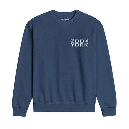 ZOO YORK STENCIL LAYERS CREW SWEAT LITE AIRFORCE BLUE