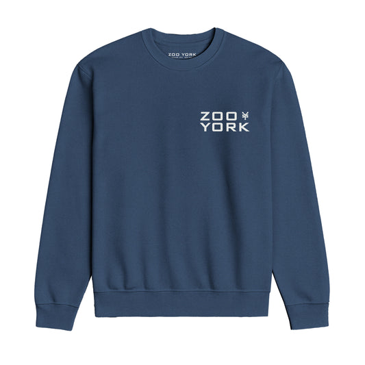 ZOO YORK STENCIL LAYERS CREW SWEAT LITE AIRFORCE BLUE