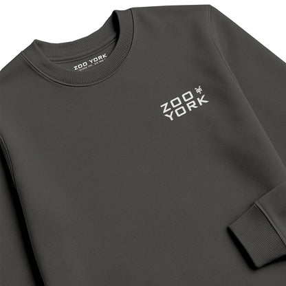 ZOO YORK STENCIL LAYERS CREW SWEAT CHARCOAL