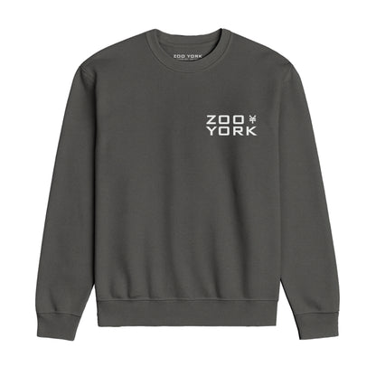 ZOO YORK STENCIL LAYERS CREW SWEAT CHARCOAL