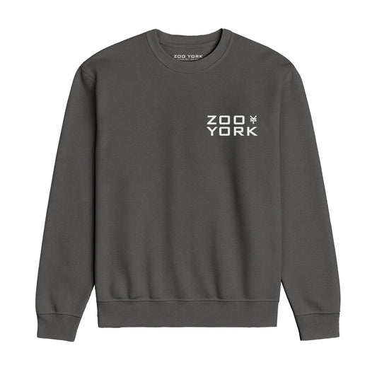 ZOO YORK STENCIL LAYERS CREW SWEAT CHARCOAL