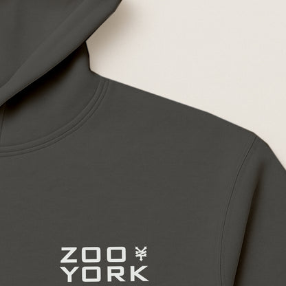 ZOO YORK STENCIL LAYERS HOODIE CHARCOAL