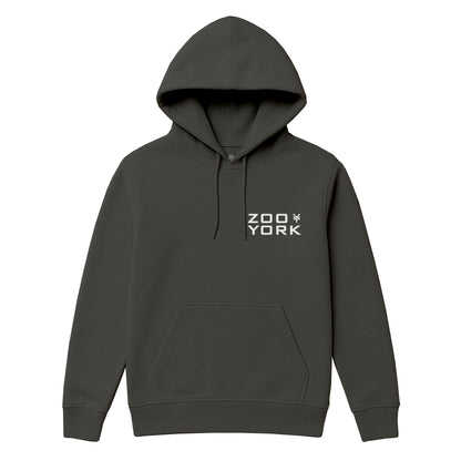 ZOO YORK STENCIL LAYERS HOODIE CHARCOAL