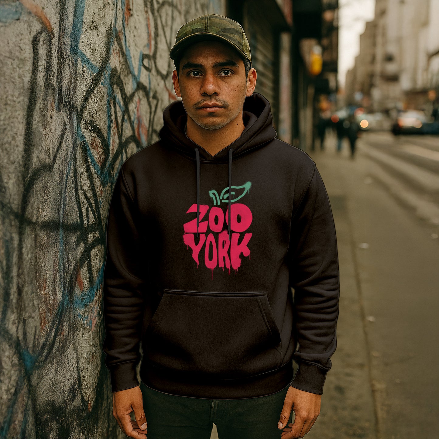 ZOO YORK BIG APPLE HOODIE BLACK