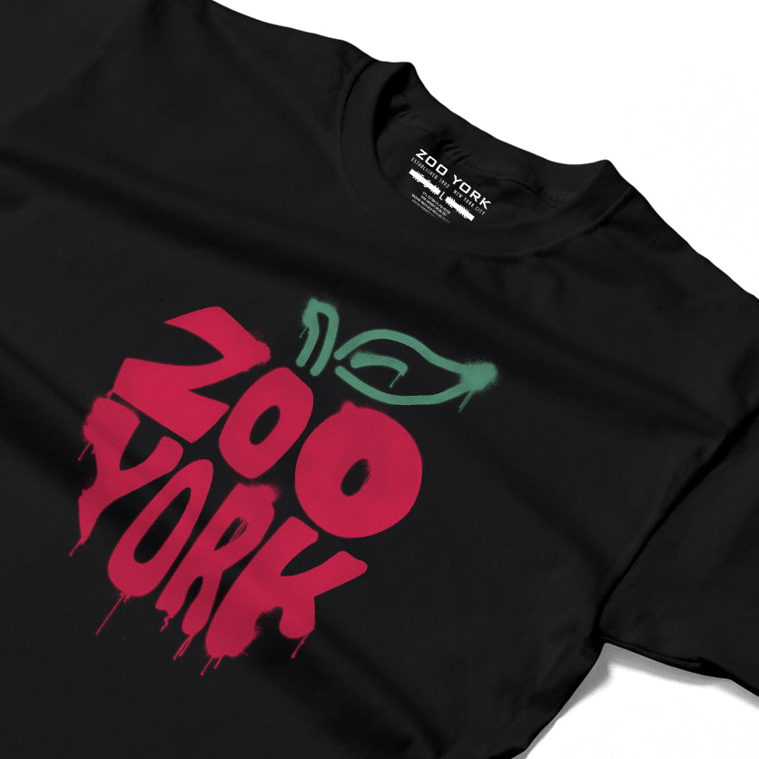 ZOO YORK APPLE SPRAY T-SHIRT BLACK