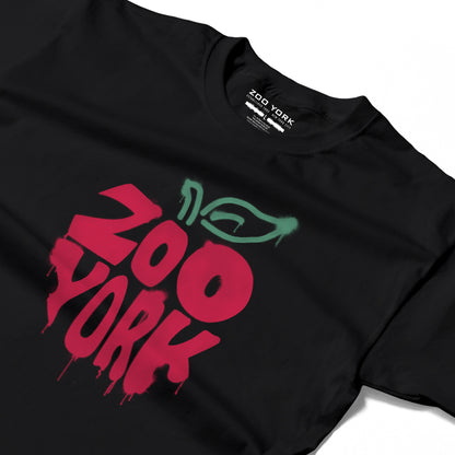 ZOO YORK APPLE SPRAY T-SHIRT BLACK