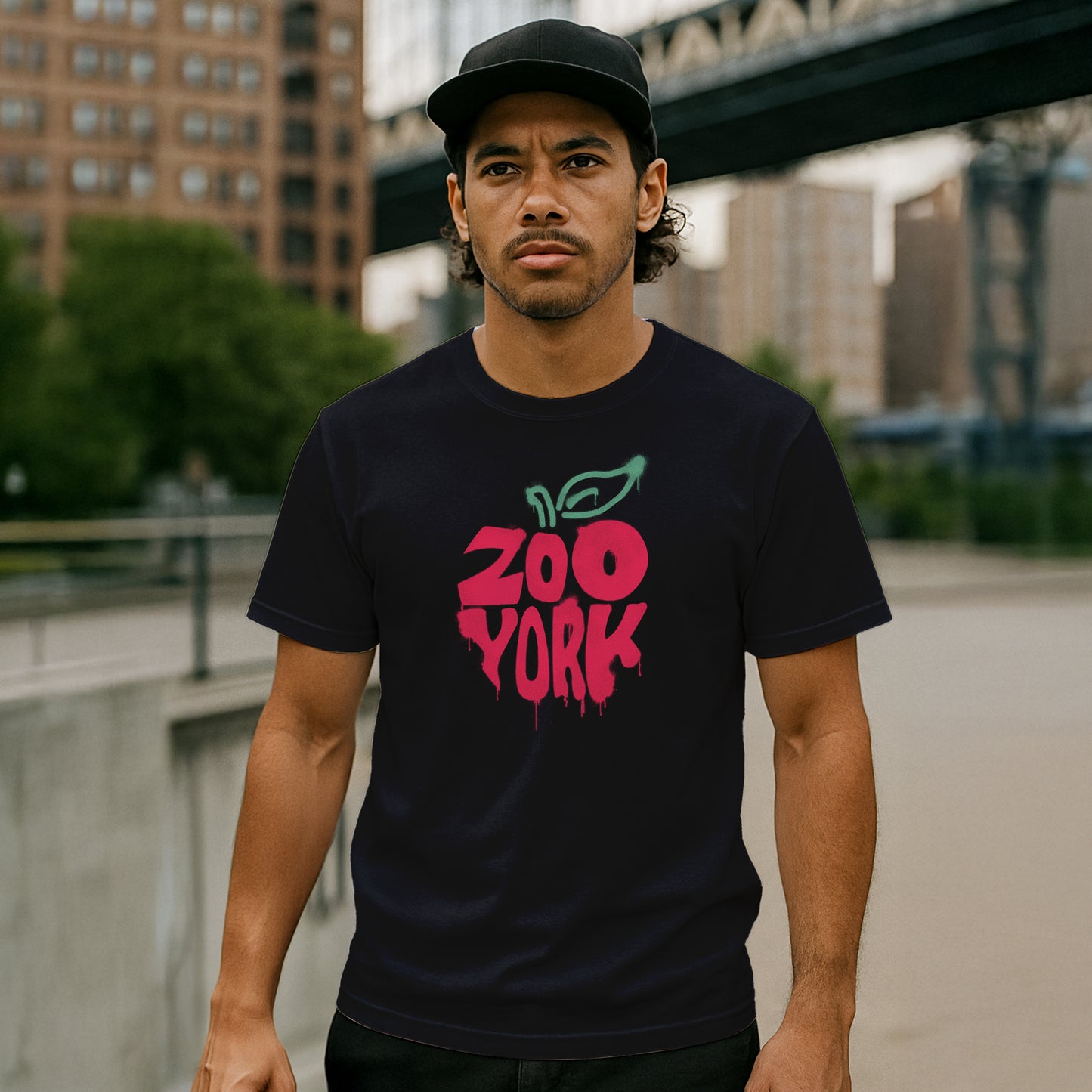 ZOO YORK APPLE SPRAY T-SHIRT BLACK