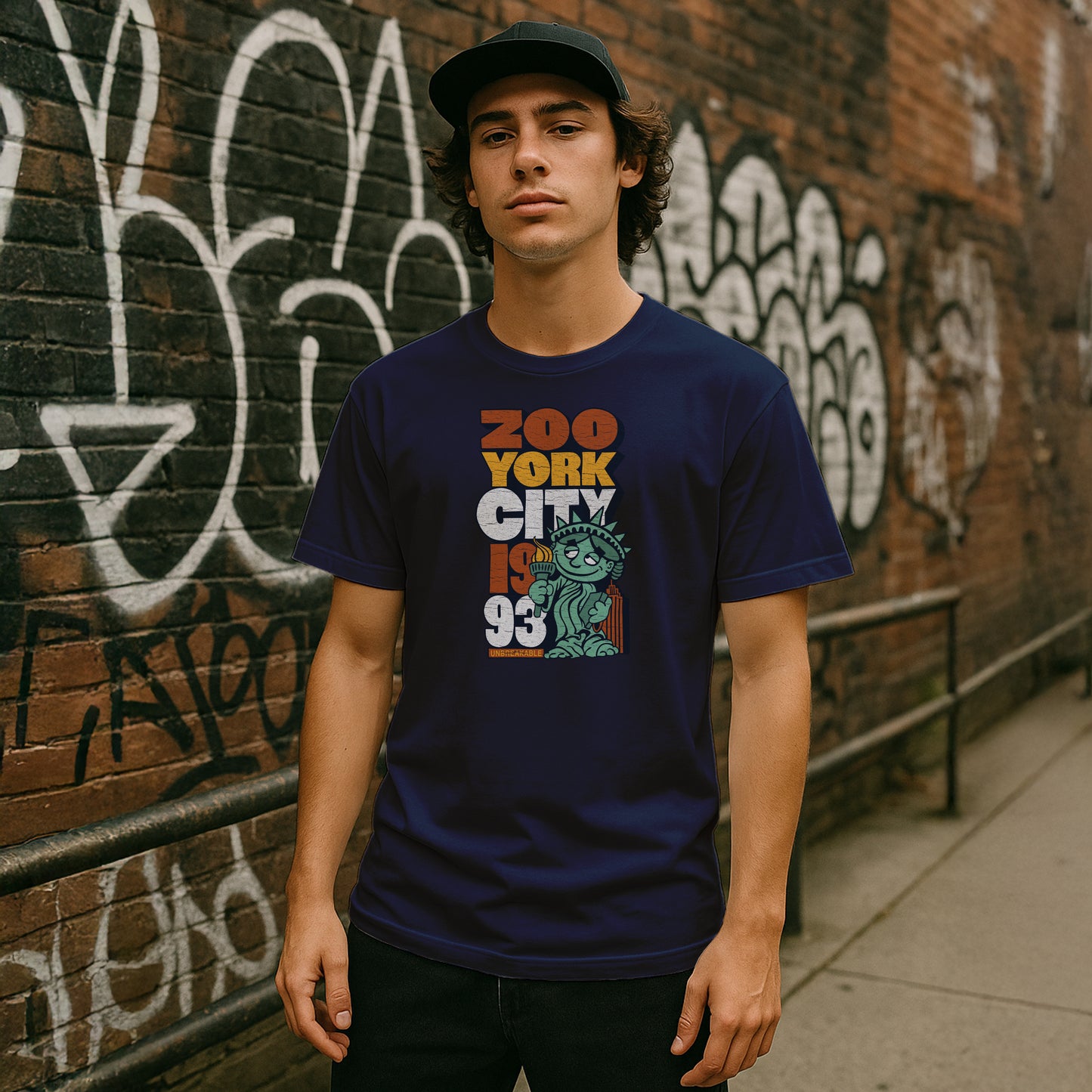ZOO YORK LIBERTY STYLE T-SHIRT NAVY BLUE