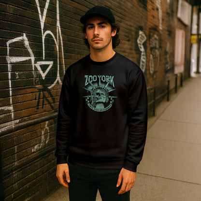 ZOO YORK TRUE EAST CREW SWEAT BLACK