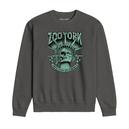 Zoo York True East Crew Sweat Charcoal - front