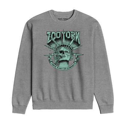 ZOO YORK TRUE EAST CREW SWEAT HEATHER GREY