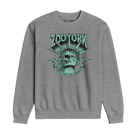 ZOO YORK TRUE EAST CREW SWEAT HEATHER GREY
