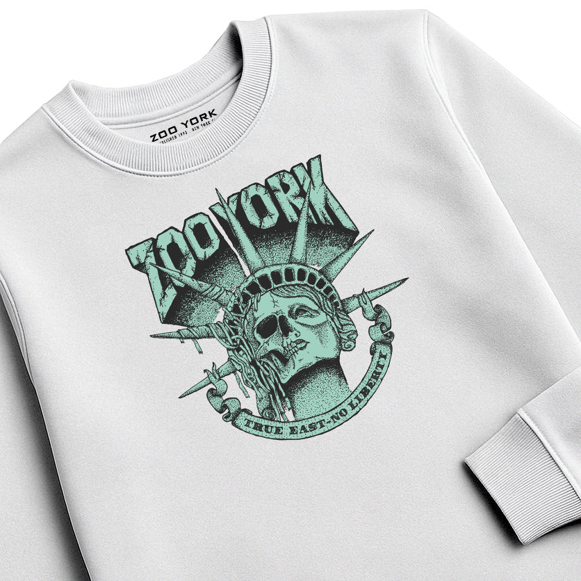 Zoo York True East Crew Sweat White - detail