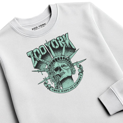 Zoo York True East Crew Sweat White - detail
