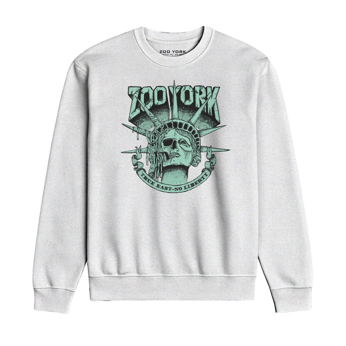 Zoo York True East Crew Sweat White - front