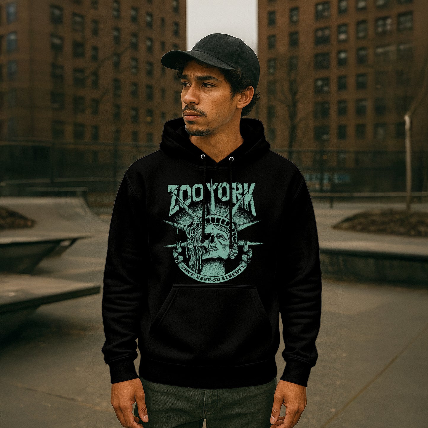 ZOO YORK TRUE EAST HOODIE BLACK