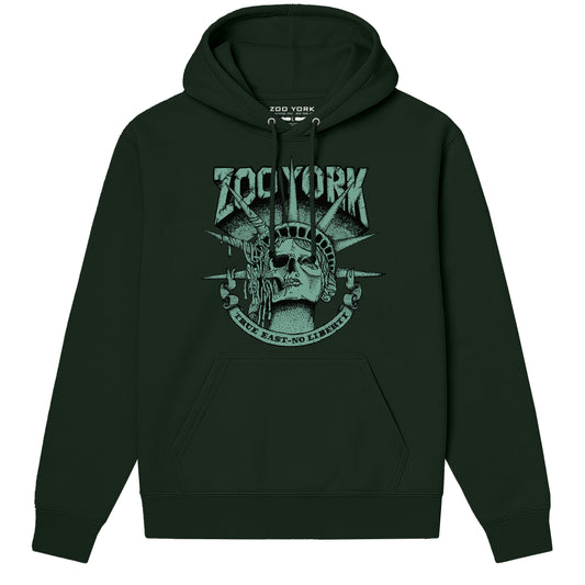 Zoo York True East Hoodie Forest Green - front
