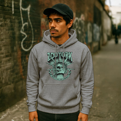 ZOO YORK TRUE EAST HOODIE HEATHER GREY