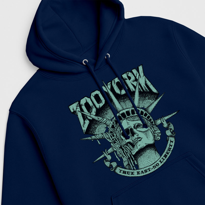 Zoo York True East Hoodie Navy - detail