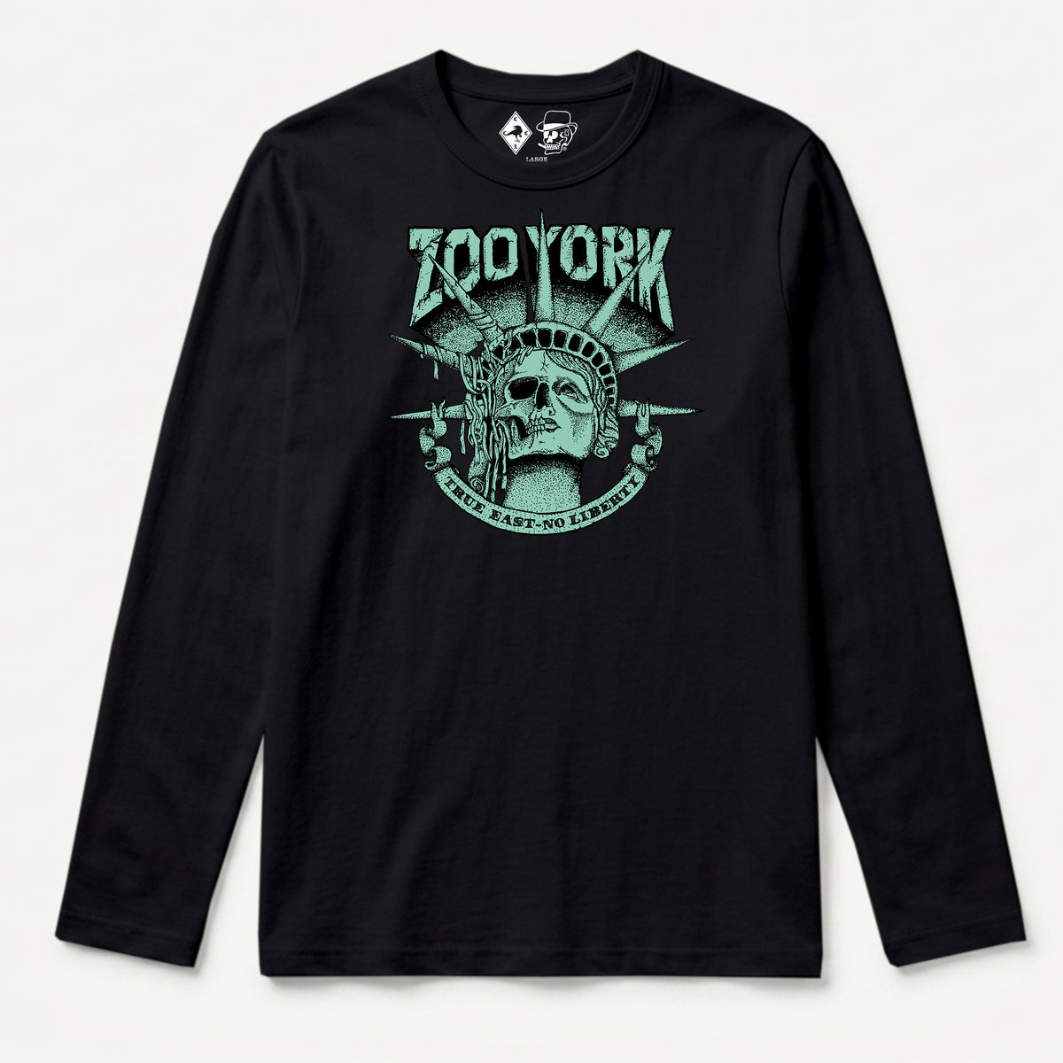 Zoo York True East Long Sleeve T-Shirt Black - front