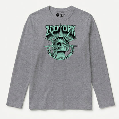 Zoo York True East Long Sleeve T-Shirt Heather Grey - front