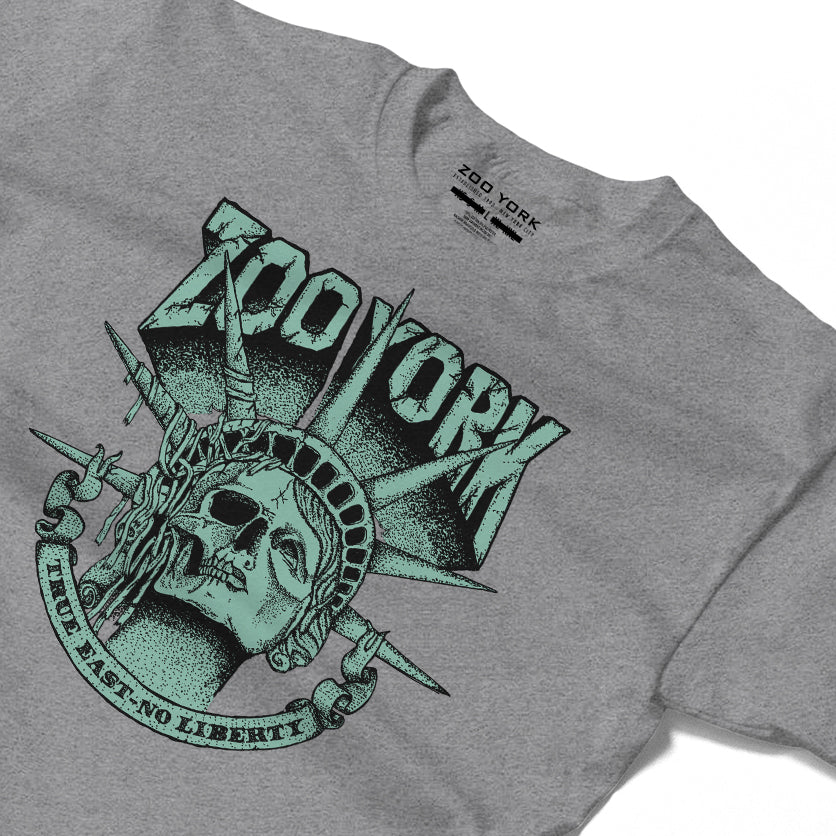 Zoo York True East T-Shirt Heather Grey - detail