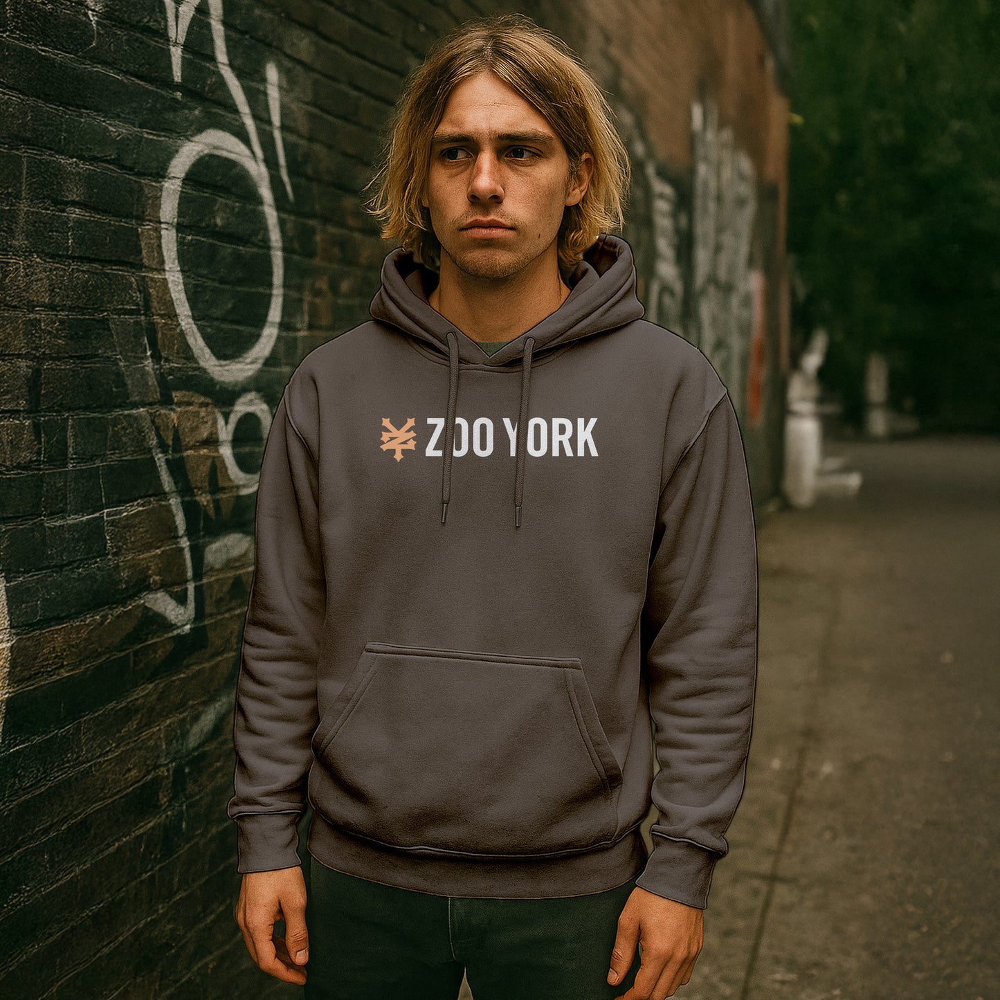 ZOO YORK CORE HOODIE CHARCOAL