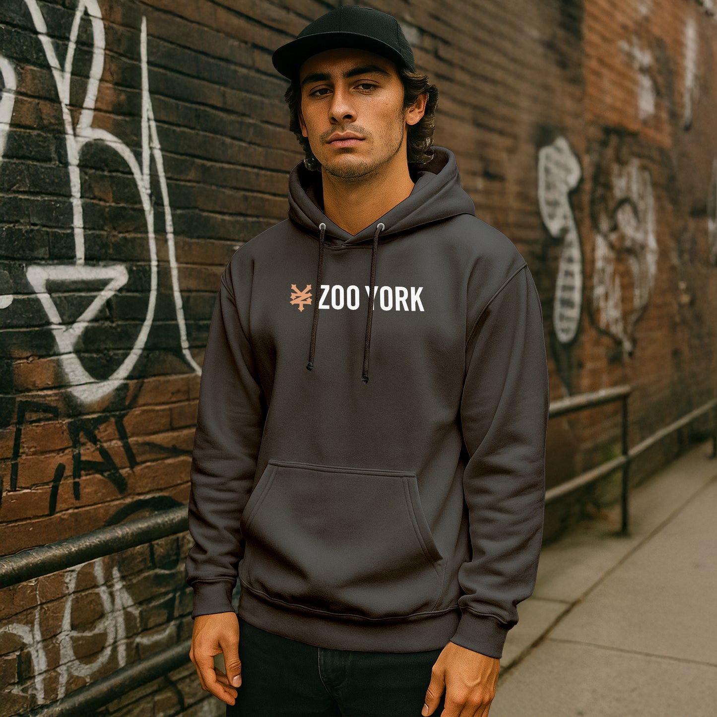 ZOO YORK CORE HOODIE CHARCOAL
