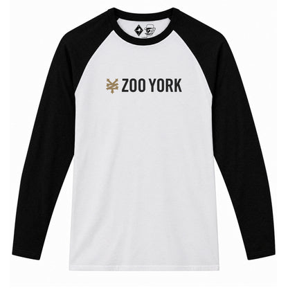 Zoo York Core Baseball Tee White/Black - front