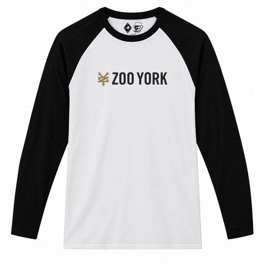 Zoo York Core Baseball Tee White/Black - front