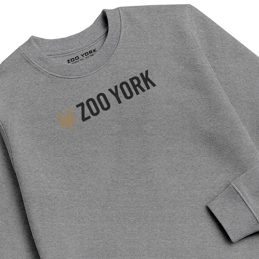 ZOO YORK CORE CREW SWEAT HEATHER GREY