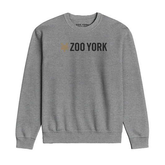 ZOO YORK CORE CREW SWEAT HEATHER GREY