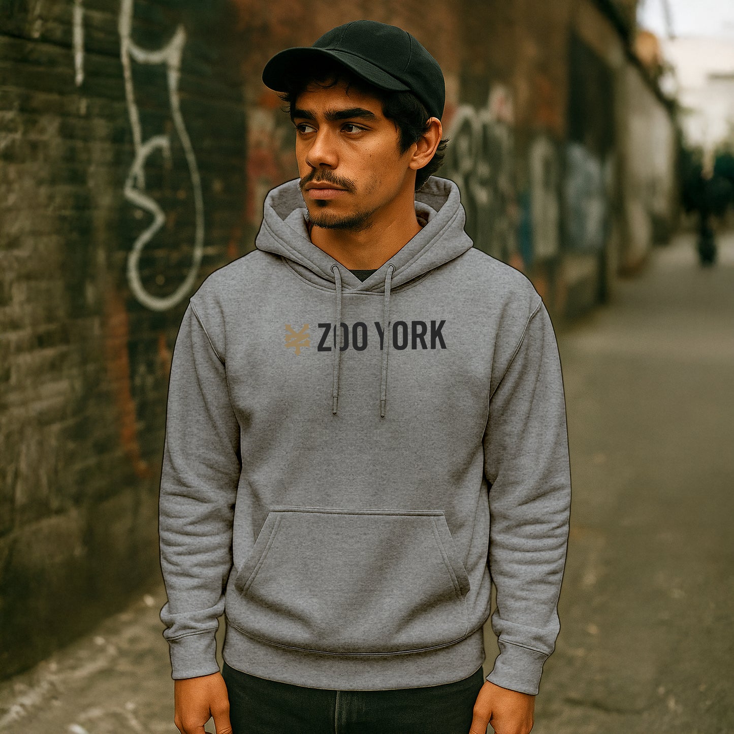 ZOO YORK CORE HOODIE HEATHER GREY