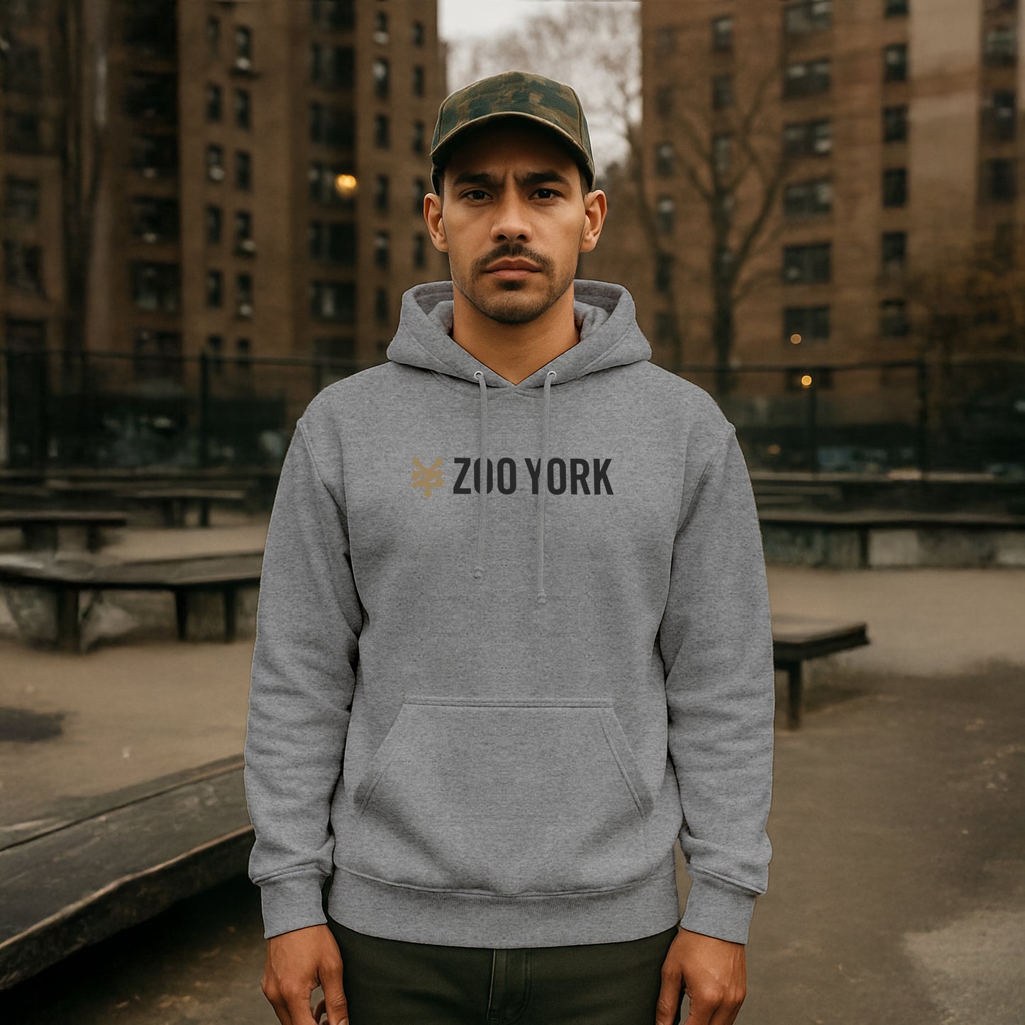 ZOO YORK CORE HOODIE HEATHER GREY