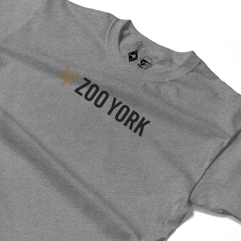 Zoo York Core Long Sleeve T-Shirt Heather Grey - detail