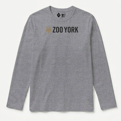 Zoo York Core Long Sleeve T-Shirt Heather Grey - front