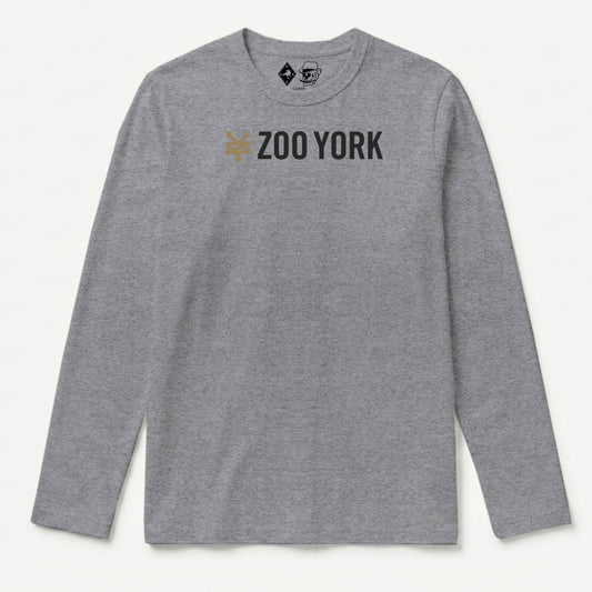 Zoo York Core Long Sleeve T-Shirt Heather Grey - front