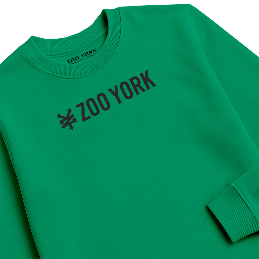 ZOO YORK CORE CREW SWEAT LITE KELLY GREEN
