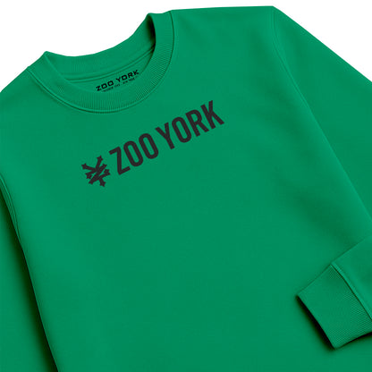 ZOO YORK CORE CREW SWEAT LITE KELLY GREEN