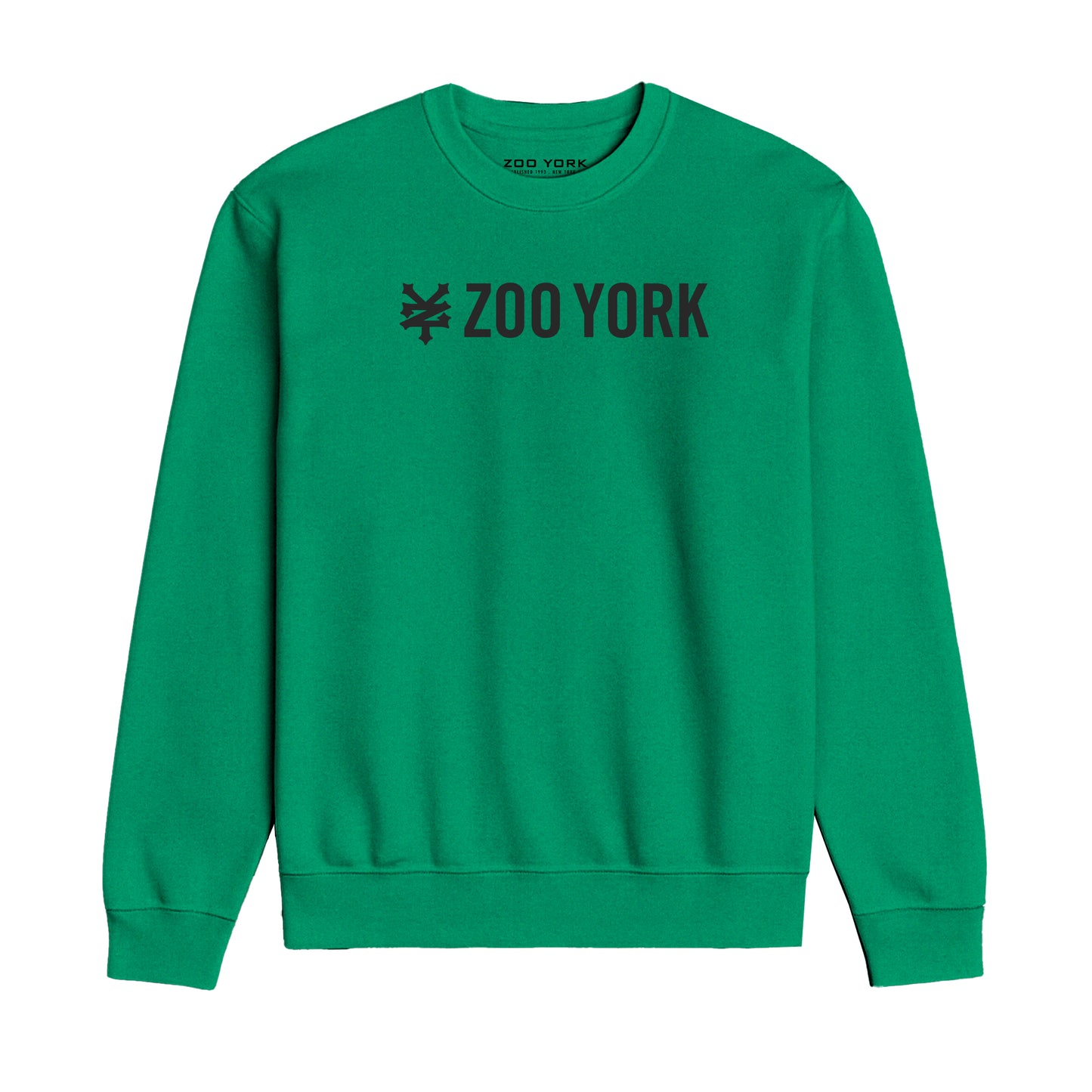 ZOO YORK CORE CREW SWEAT LITE KELLY GREEN