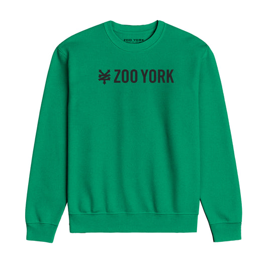 ZOO YORK CORE CREW SWEAT LITE KELLY GREEN