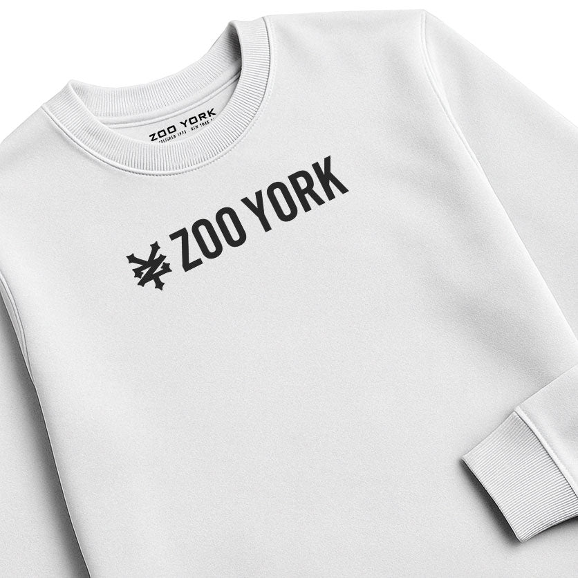 ZOO YORK CORE CREW SWEAT LITE WHITE