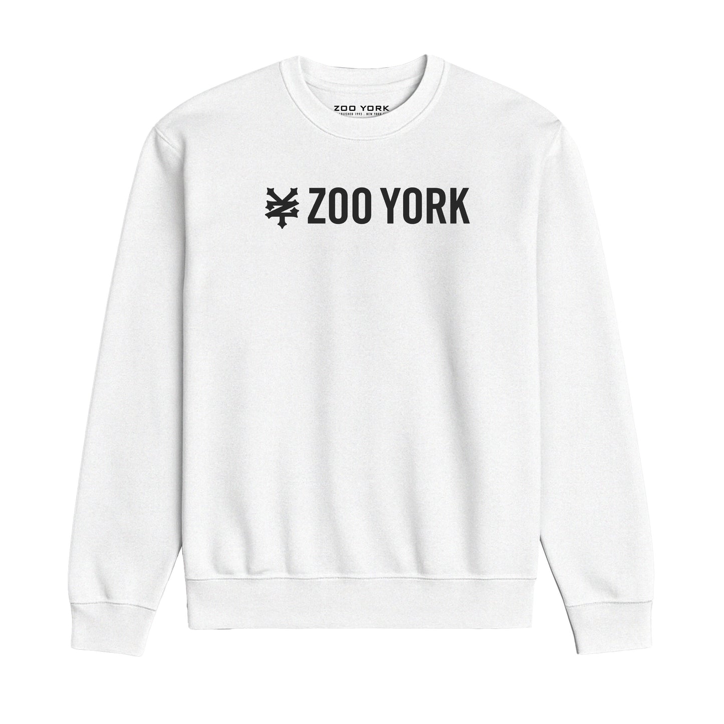 ZOO YORK CORE CREW SWEAT LITE WHITE