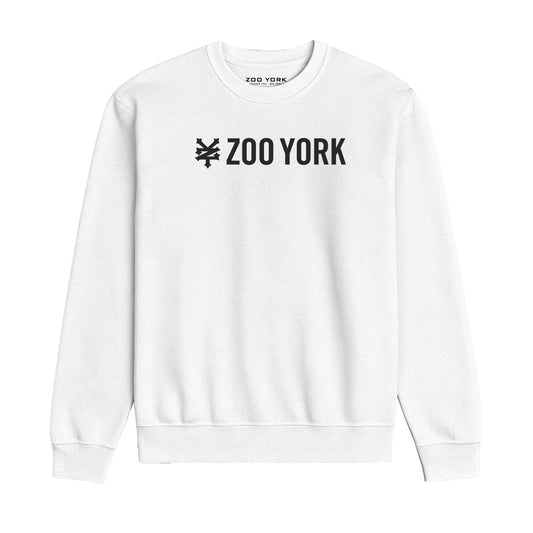 ZOO YORK CORE CREW SWEAT LITE WHITE